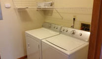 Laundry in utility room